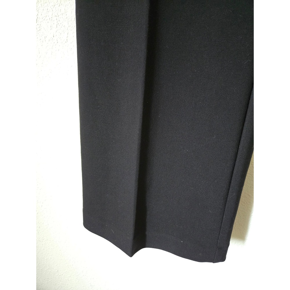 NWT LOFT Womens 6 Tall Black Wide Leg Trouser Pants Ponte Knit 755472 - Picture 2 of 10